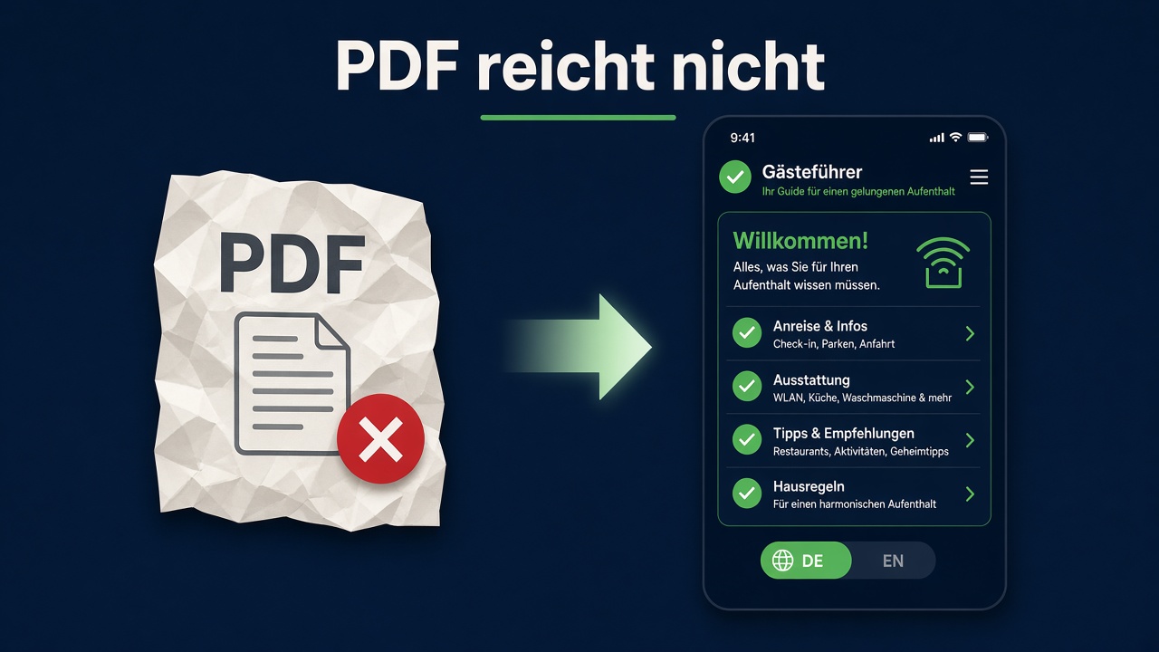 PDF reicht nicht — interaktiver digitaler Gäste-Guide statt PDF-Gästemappe